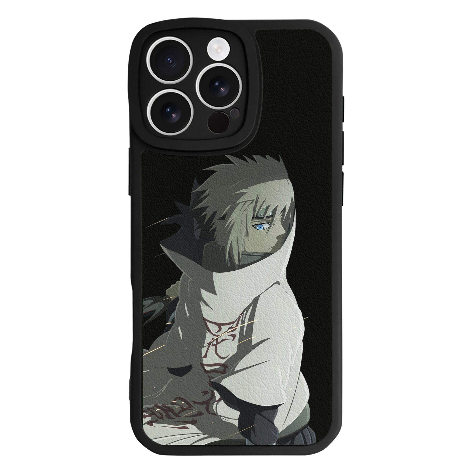 （画像用） NARUTO -ナルト- 波風 ミナト Namikaze Minato 【iPhone 16シリーズ対応】シリコンスマホケース（レザー調） 材質：シリコン